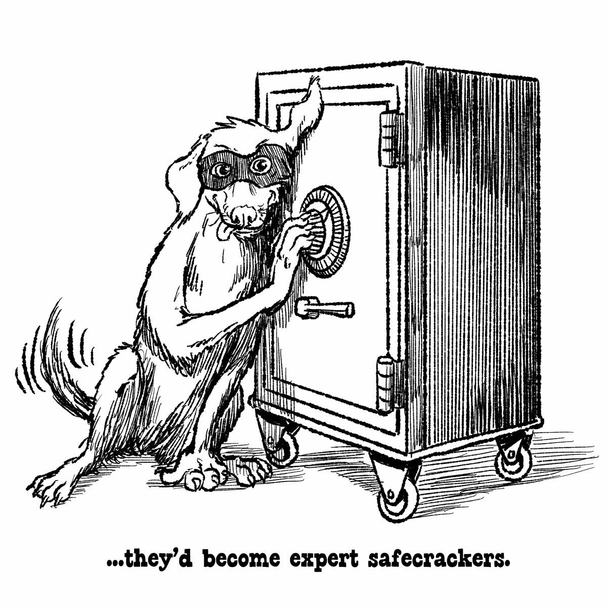 If Dogs Had thumbs comic by E.R. Flynn, panel 5 If Dogs Had thumbs comic by E.R. Flynn, panel 5