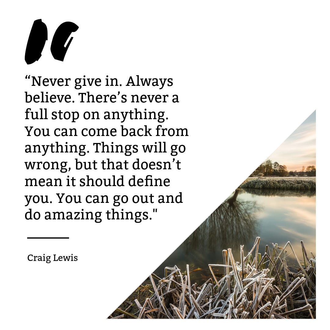 Epic quote about never giving up