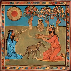 The first father sowed fiery love..