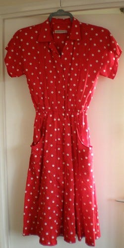 Vintage red shirt dress Vintage red shirt dress