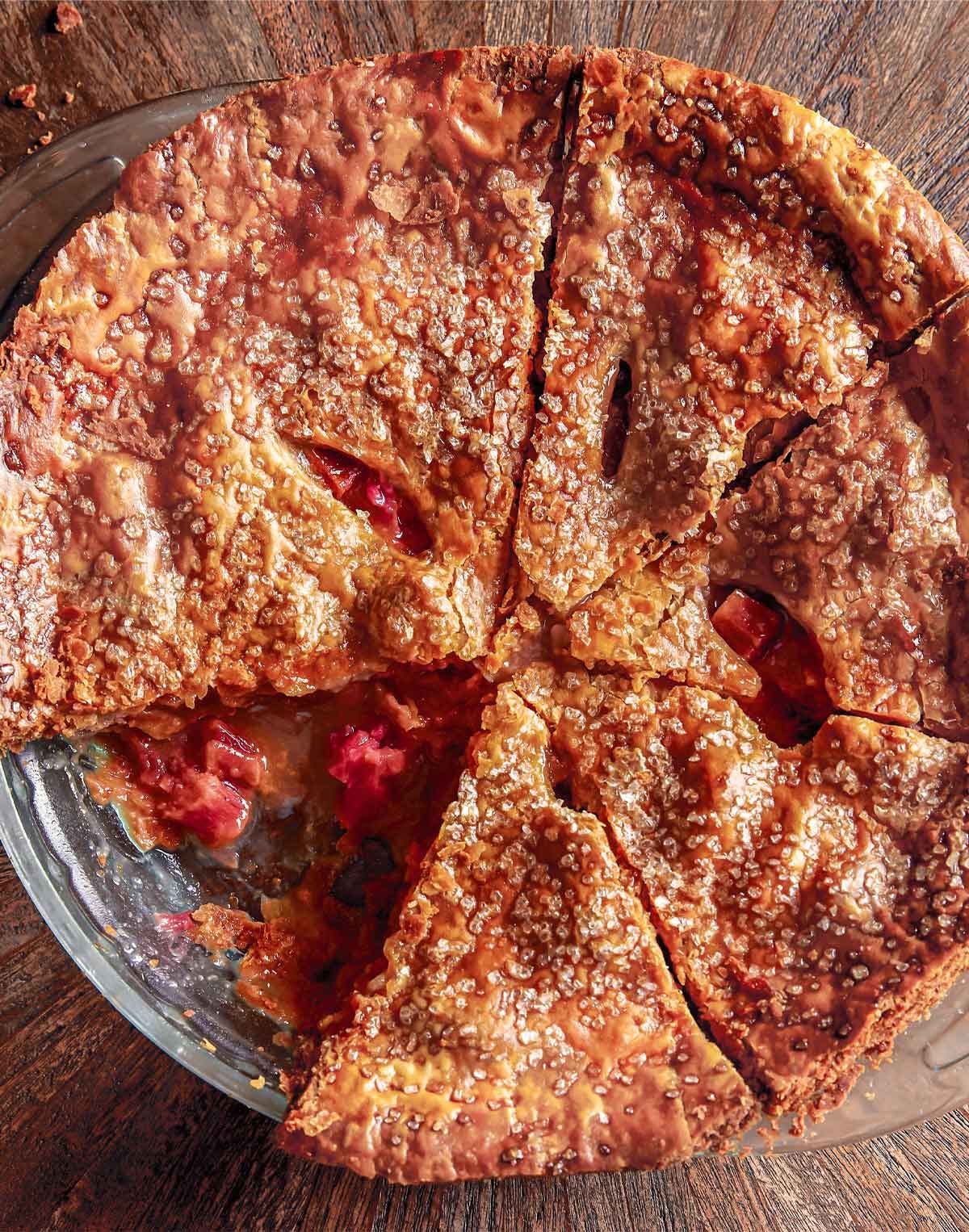 Rhubarb Brown Sugar Pie