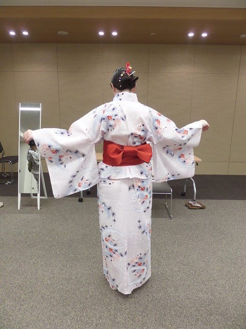 Me in my handmade Yukata Me in my handmade Yukata