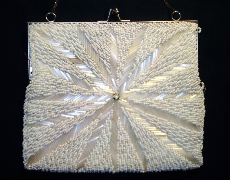 beaded vintage handbag Hong Kong antique bead embroidery snowflake beads collection beadwork beaded vintage handbag Hong Kong antique bead embroidery snowflake beads collection beadwork