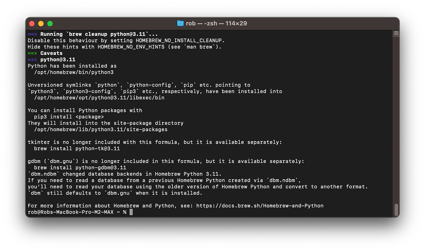 Guide: Homebrew, Python and Visual Studio Code on Mac