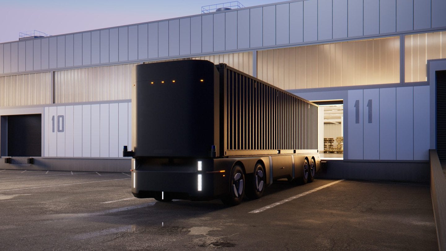 Humble Hauler docks in a transport hub