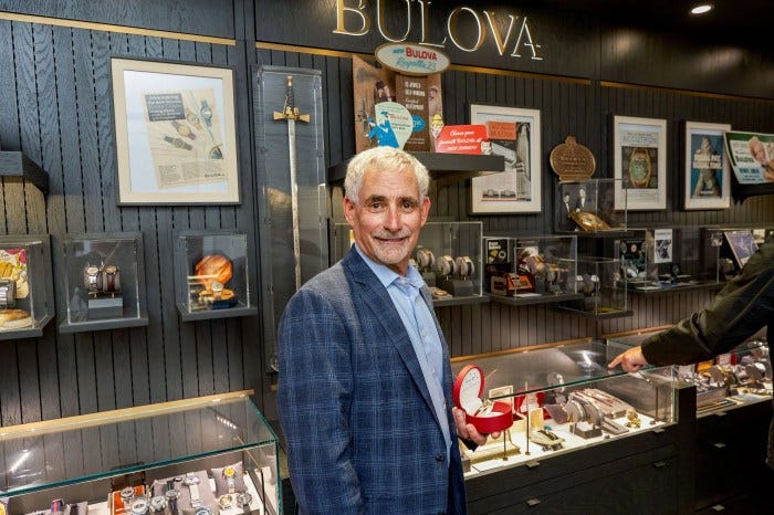 Bulova brand historian Carl Rosen in the Bulova museum inside their offices in the Empire State Building. Bulova brand historian Carl Rosen in the Bulova museum inside their offices in the Empire State Building.