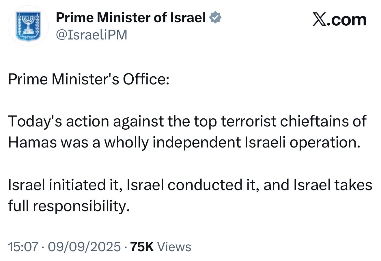 Airstrikes on Hamas leaders in Doha - Andrew Fox