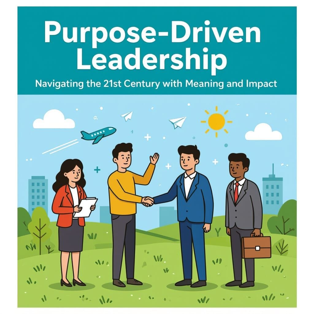 A cartoon to illustrate Purpose-Driven Leadership: Navigating the 21st Century with Meaning and Impact A cartoon to illustrate Purpose-Driven Leadership: Navigating the 21st Century with Meaning and Impact
