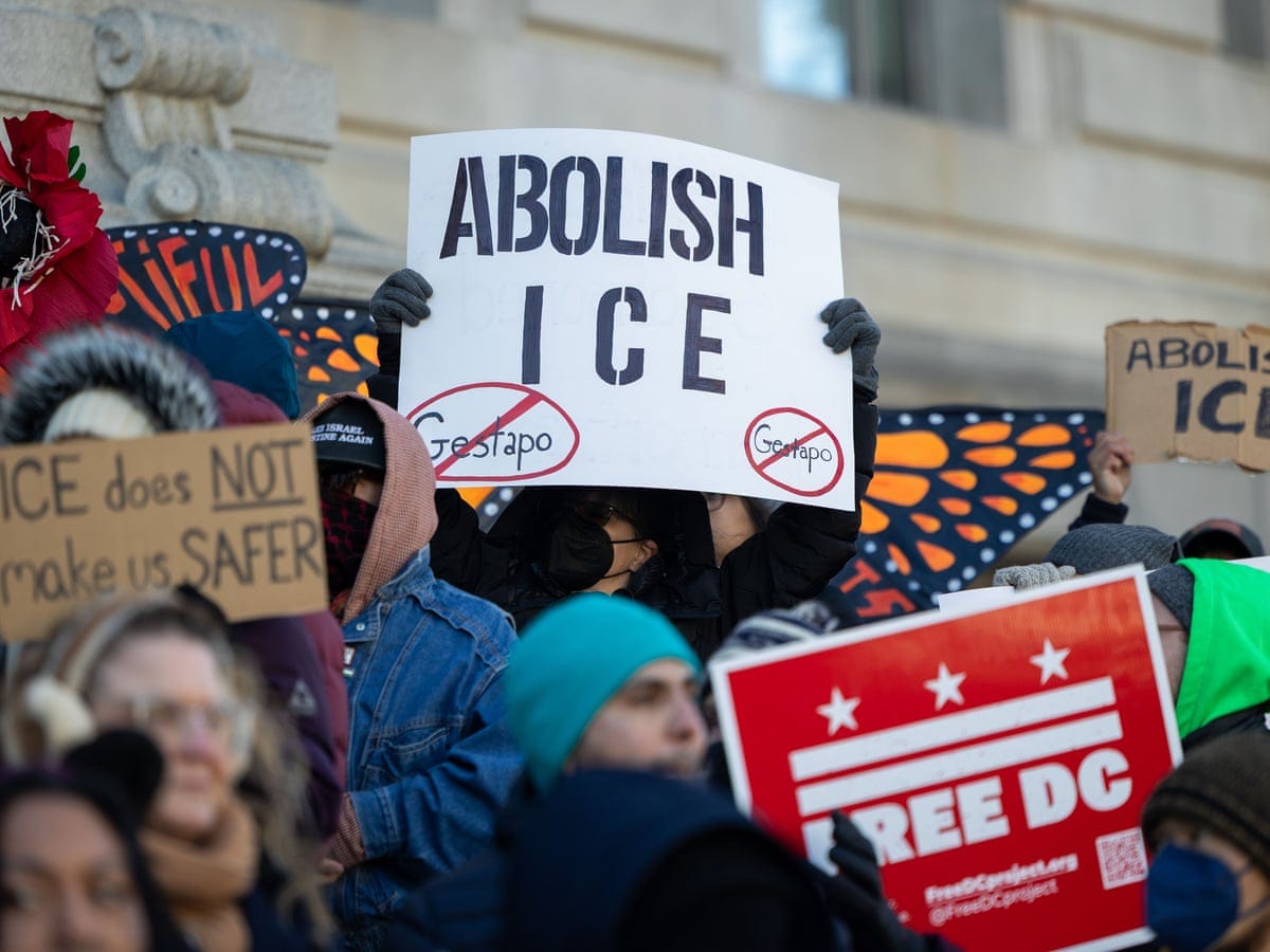 They couldn't 'Abolish ICE' in Trump's first term. Now more Americans are  taking up the call | ICE (US Immigration and Customs Enforcement) | The  Guardian