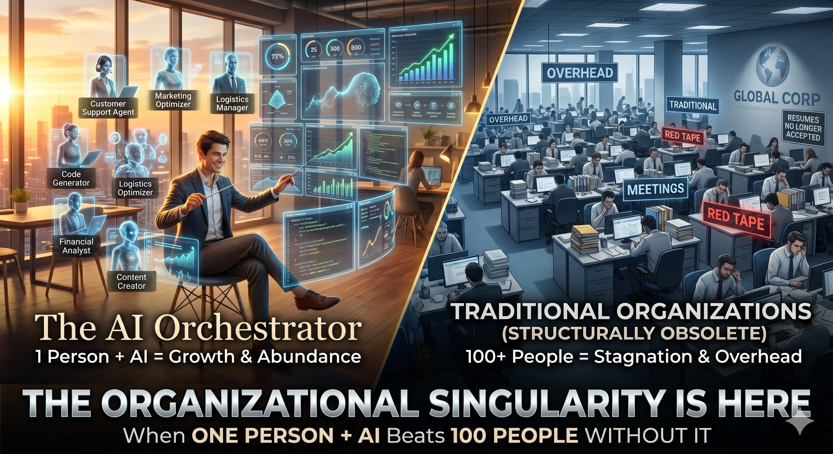 The Organizational Singularity Is Here