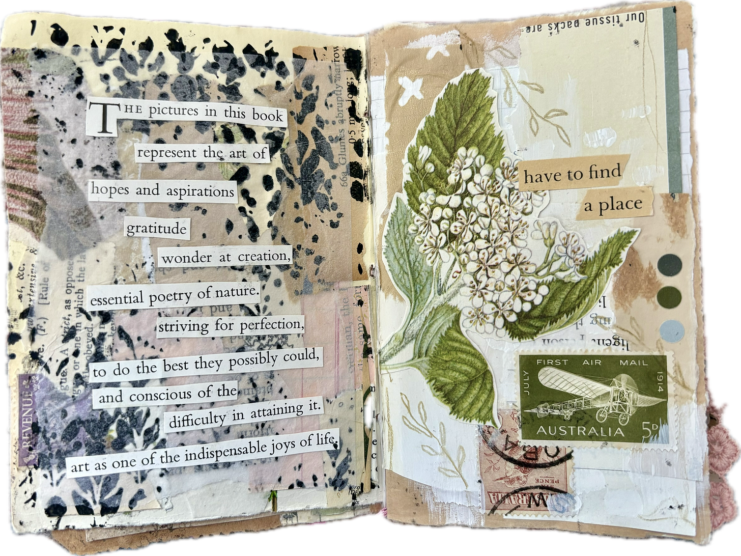 Junk journal pages