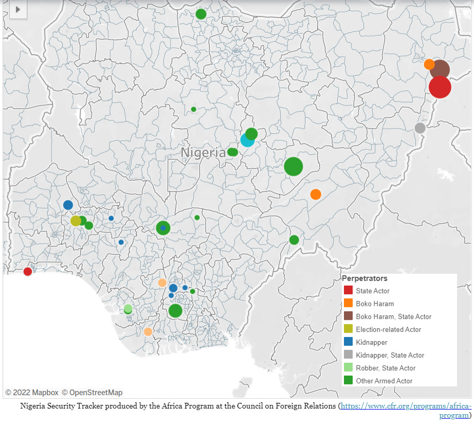 CFR's Nigeria Security Tracker Weekly Update: July 30-August 5, 2022