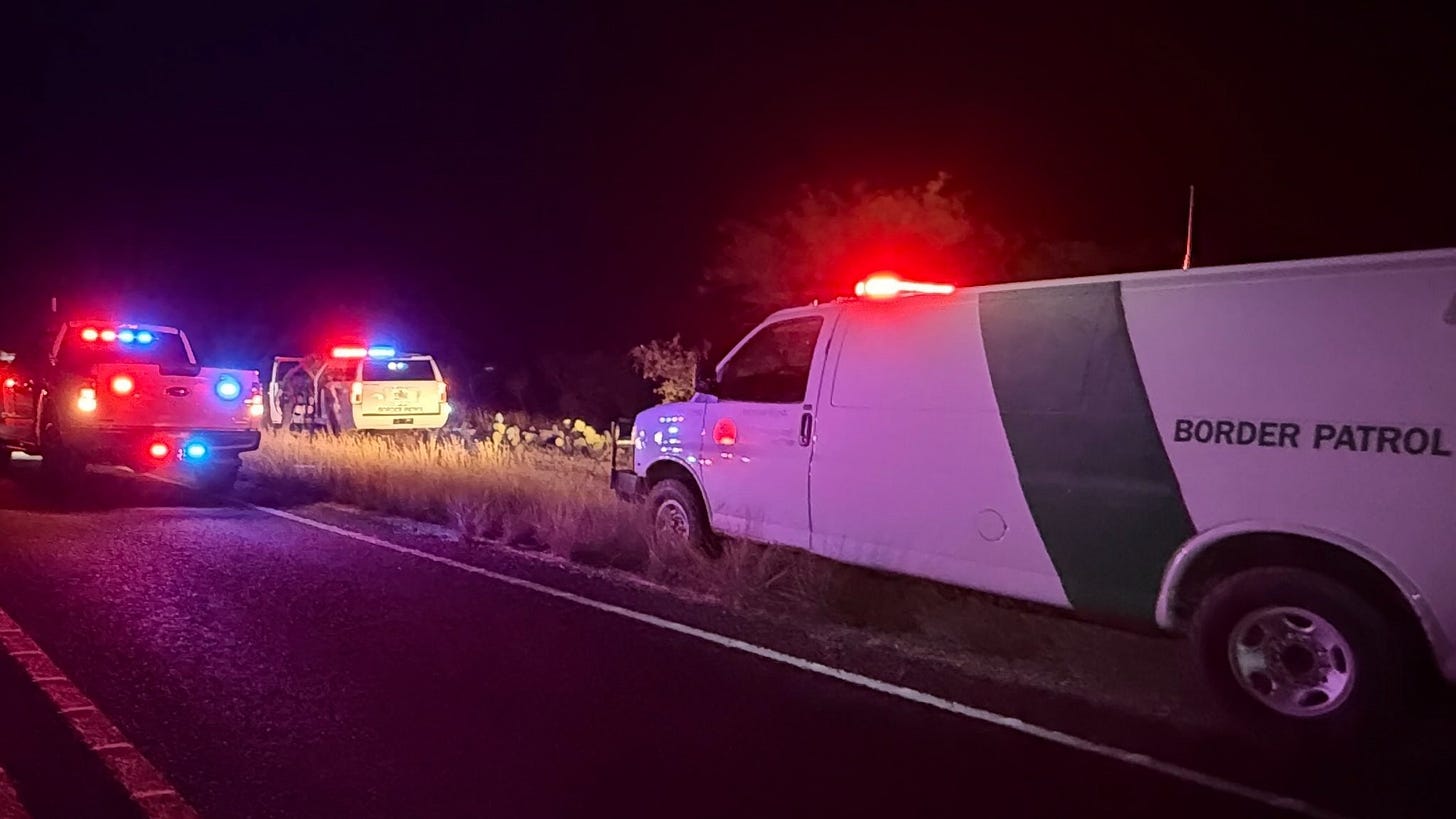 Terrell County Deputies and US Border Patrol Agents stop a US citizen hired by a Mexican cartel to pick up illegal aliens (August 25, 2025) Terrell County Deputies and US Border Patrol Agents stop a US citizen hired by a Mexican cartel to pick up illegal aliens (August 25, 2025)