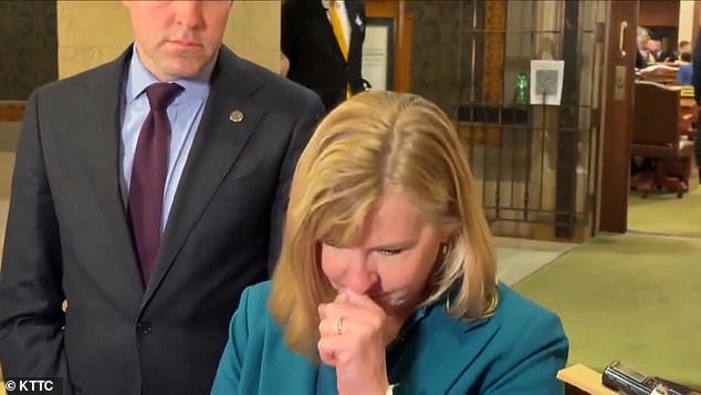 Slain lawmaker broke down as she defended brave vote days before shooting |  Daily Mail Online