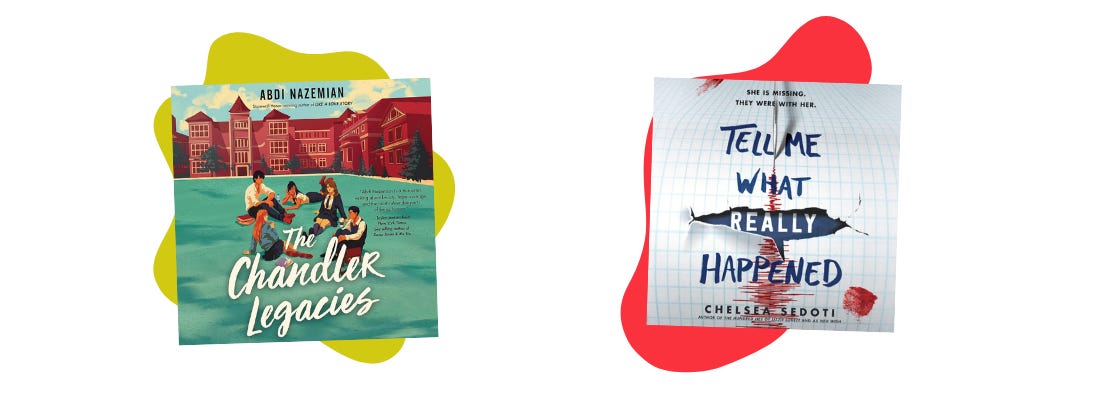Book covers of The Chandler Legacies and Tell Me What Really Happened