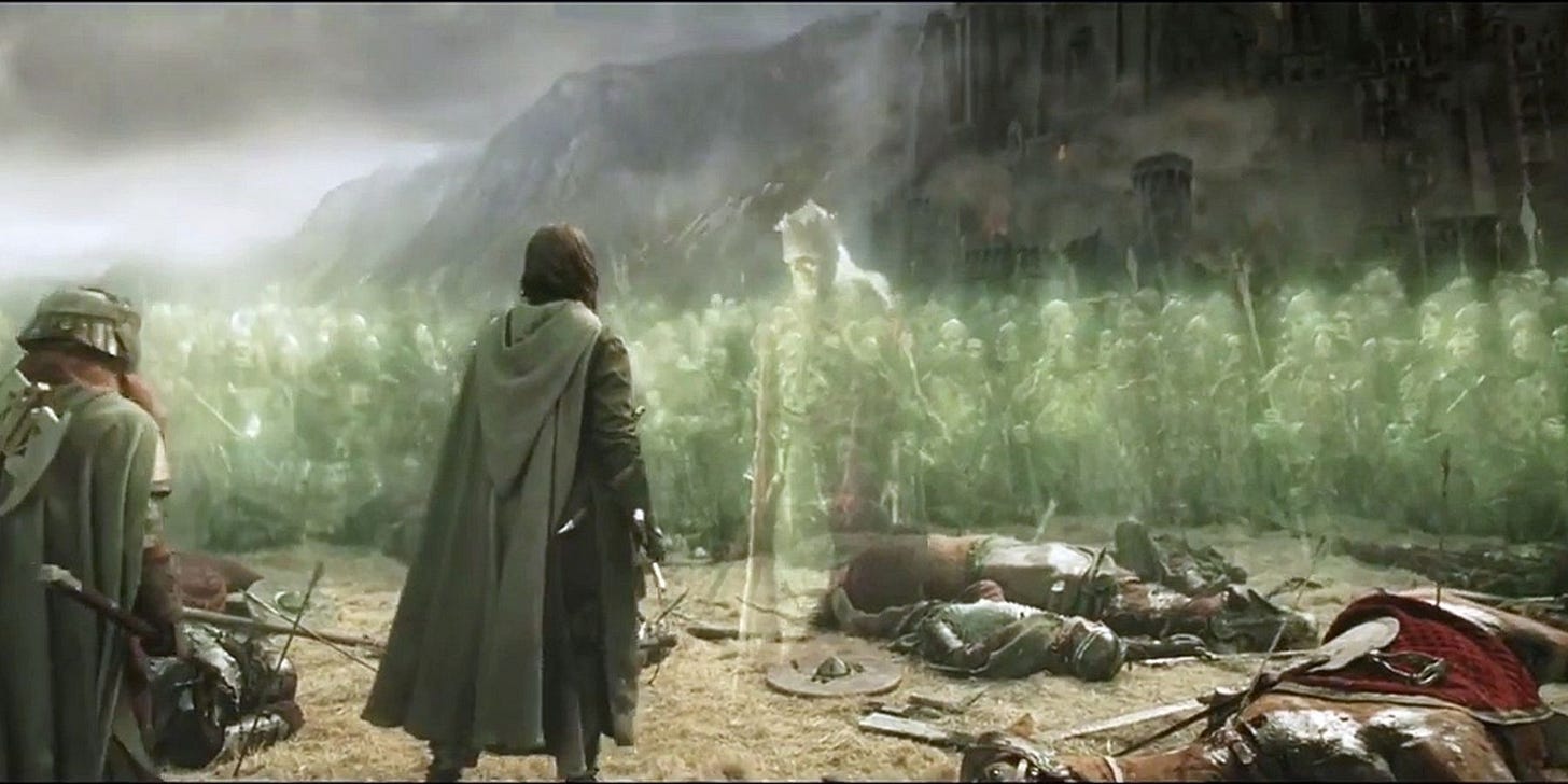 LOTR: Who Are the Dead Men of Dunharrow?