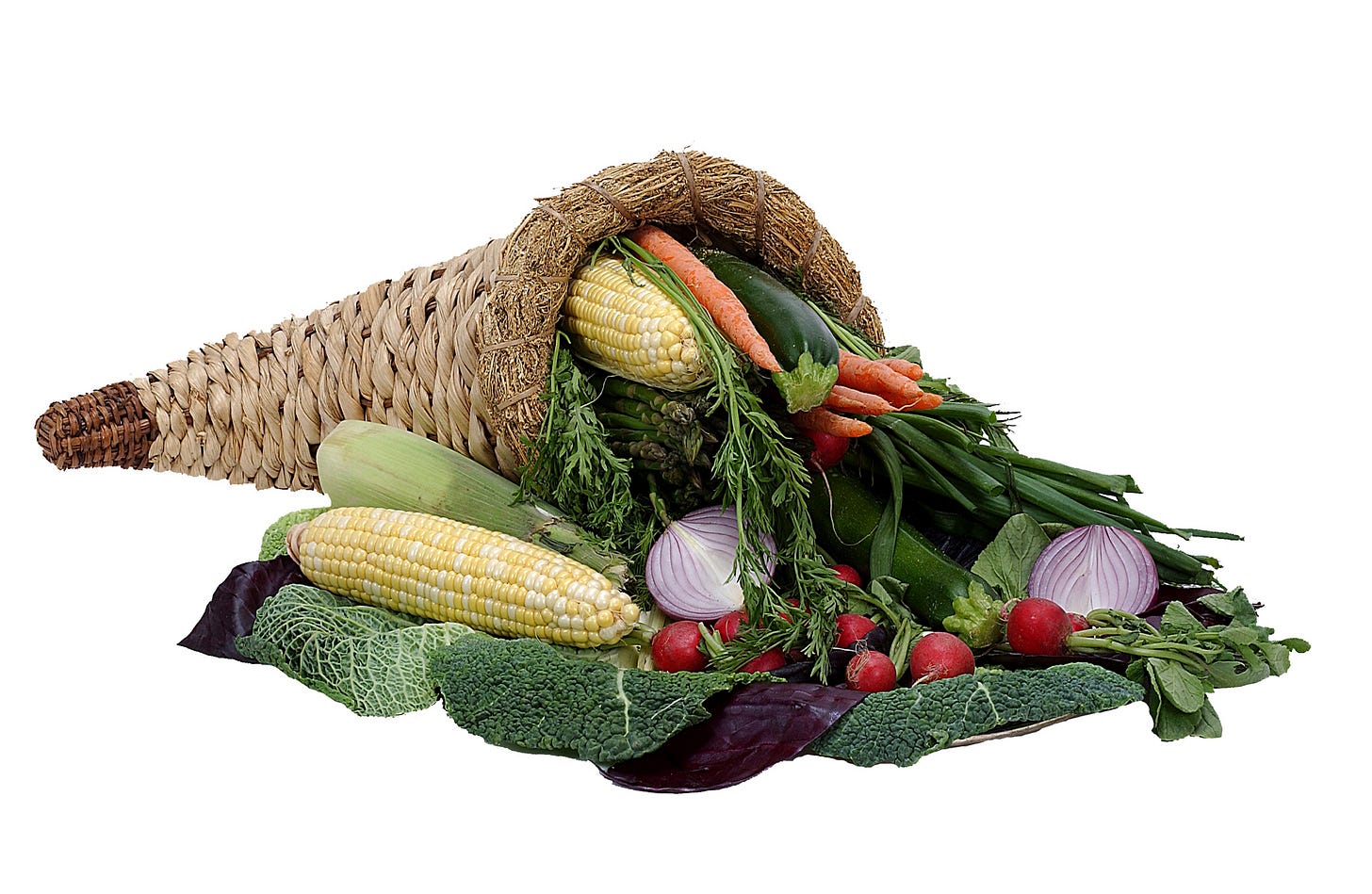 A cornucopia of fresh vegetables