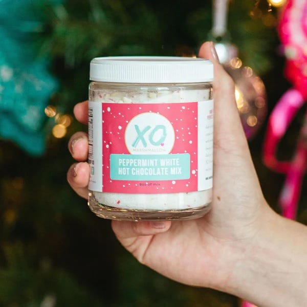 xo marshmallow peppermint hot chocolate