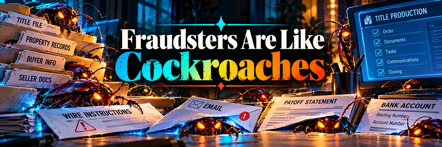 Fraudsters Are Like Cockroaches