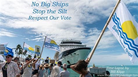 Key West Cruise Ship Protests - NO BIG SHIPS! - YouTube