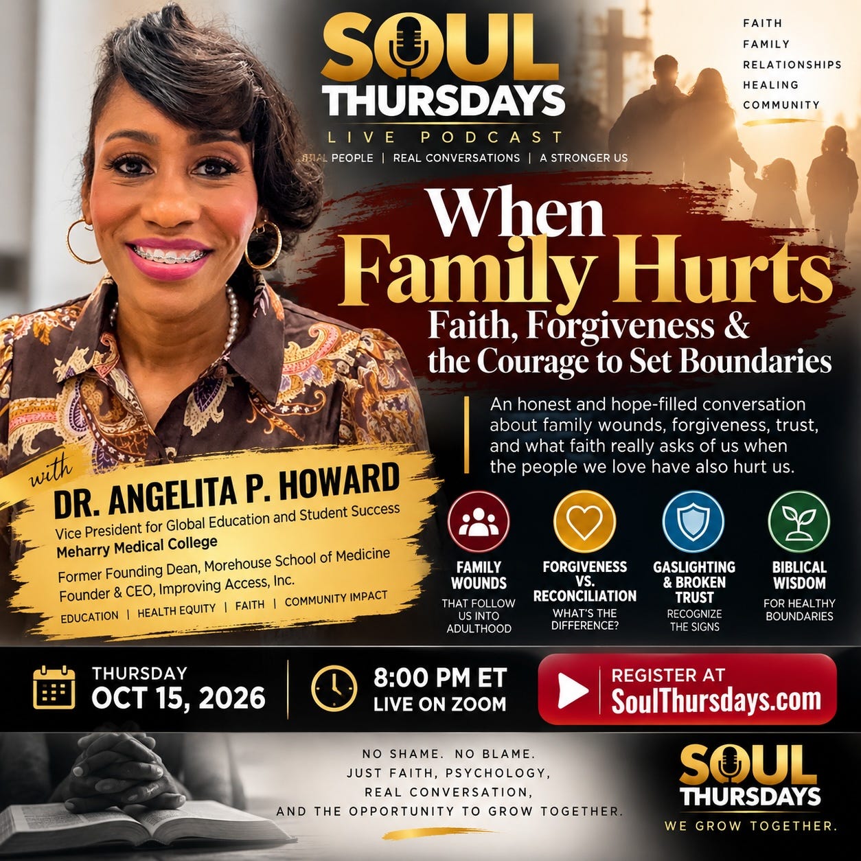 LIVE NOW:“When Family Hurts” w/ Dr. Angelita P. Howard