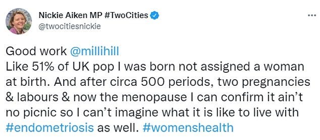 The backlash was led by women's rights campaigner Milli Hill, who says 'hundreds' of complaints led to the article being changed