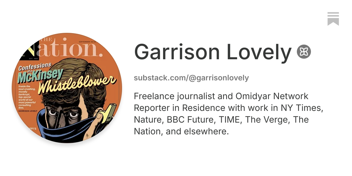 Garrison Lovely | Substack