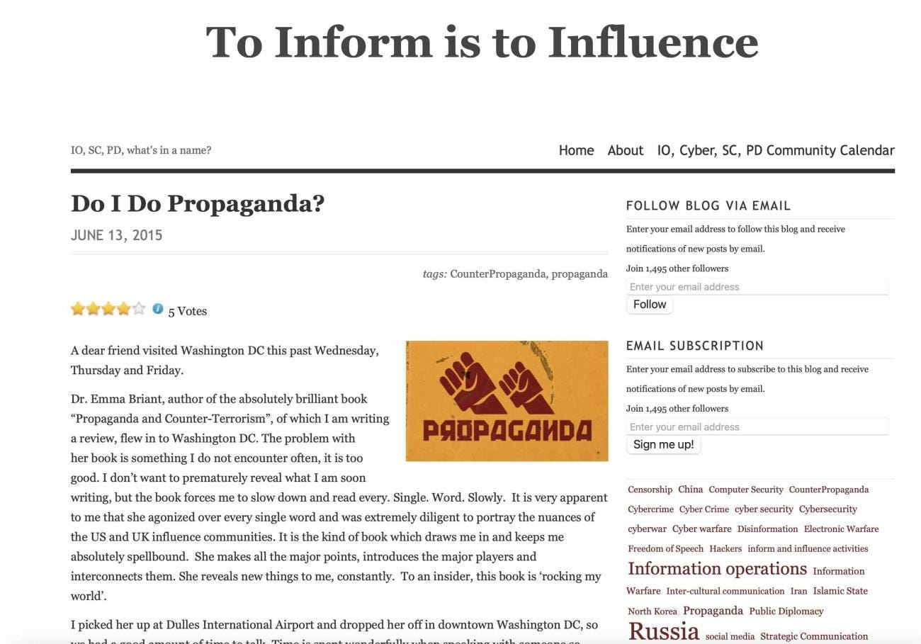 Do I Do Propaganda?