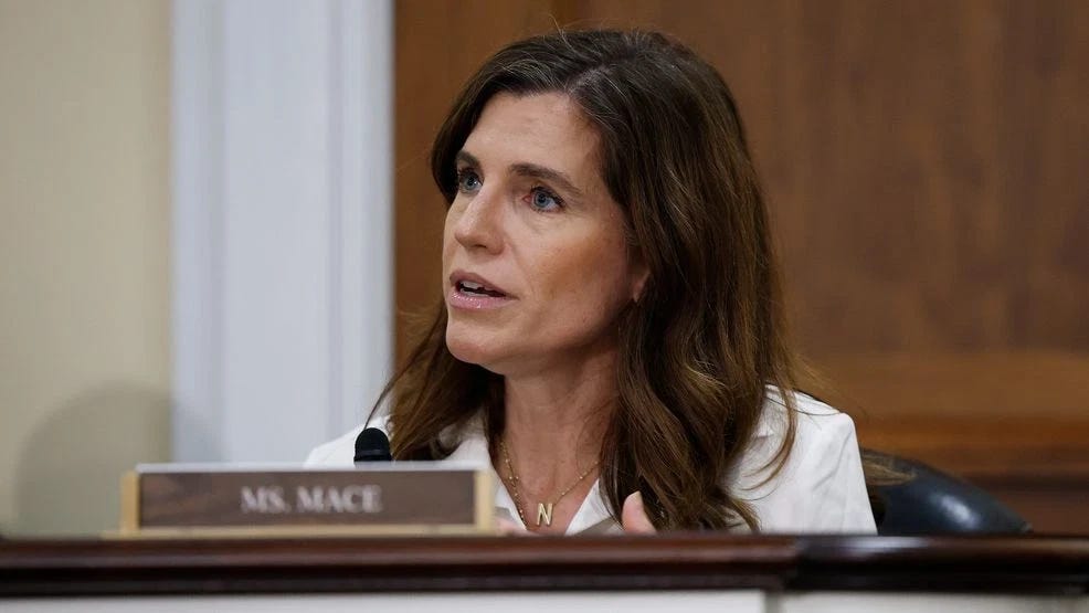 The Palmetto Voice article card for Defeated and Spiraling, Nancy Mace Targets Foreign-Born Judge