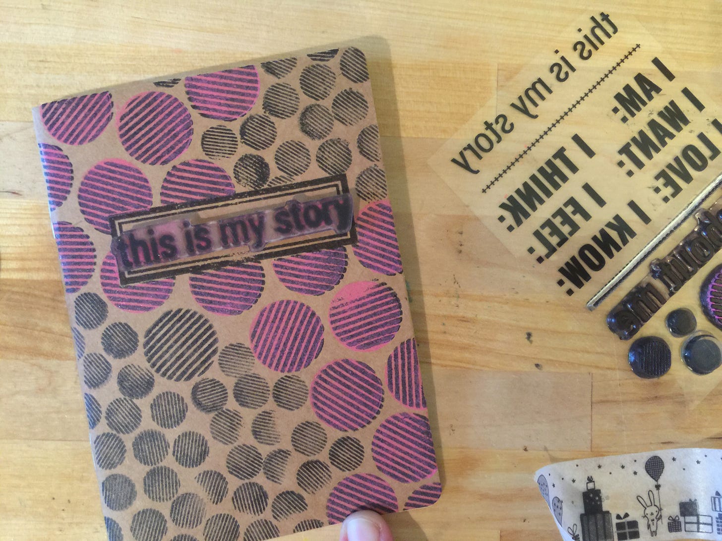 rukristin Handmade Holiday Stamped Journal rukristin Handmade Holiday Stamped Journal