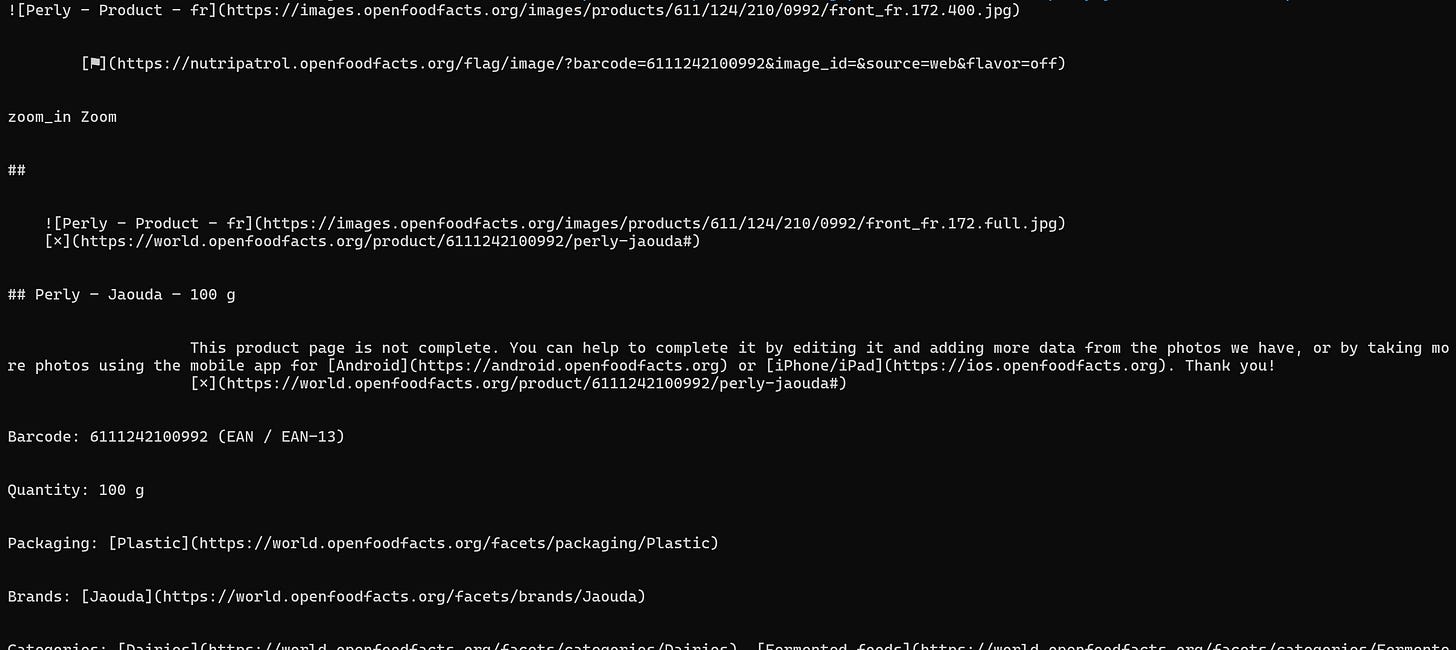 Note that the output is limited to the selected page section Note that the output is limited to the selected page section