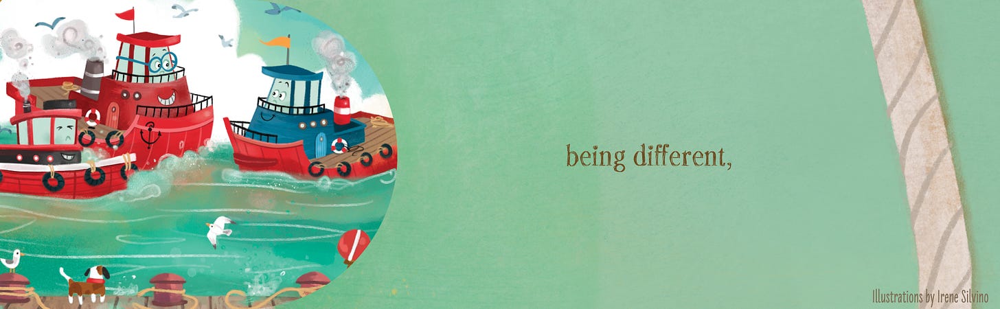 being different,