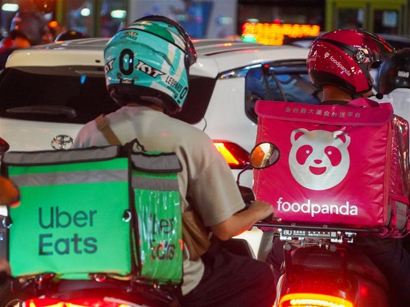 公平會說明 Uber Eats 與 foodpanda 結合案|來源:中央社(新聞圖片) 公平會說明 Uber Eats 與 foodpanda 結合案|來源:中央社(新聞圖片)