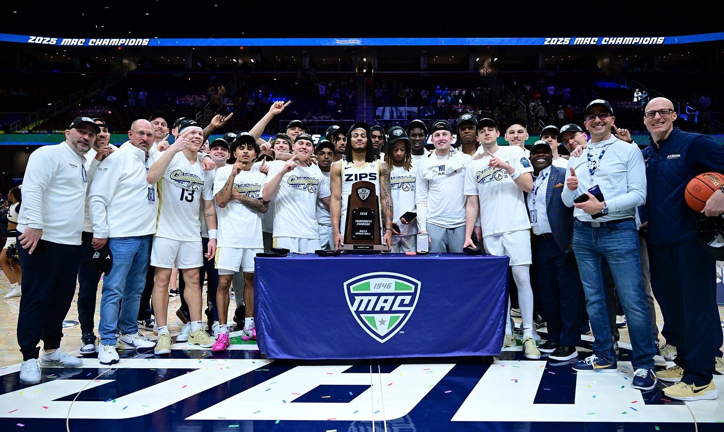 No. 1 Akron Claims Second-Straight MAC Tournament Championship -  Mid-American Conference