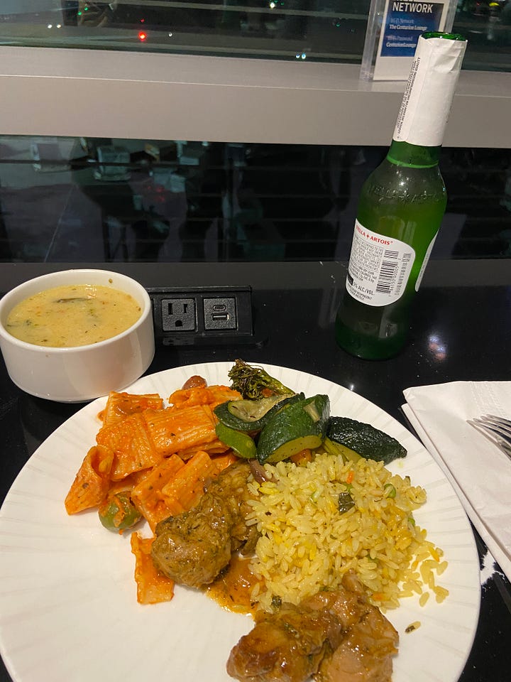 Amex Centurion Lounge at JFK and Dinner at the Centurion Lounge