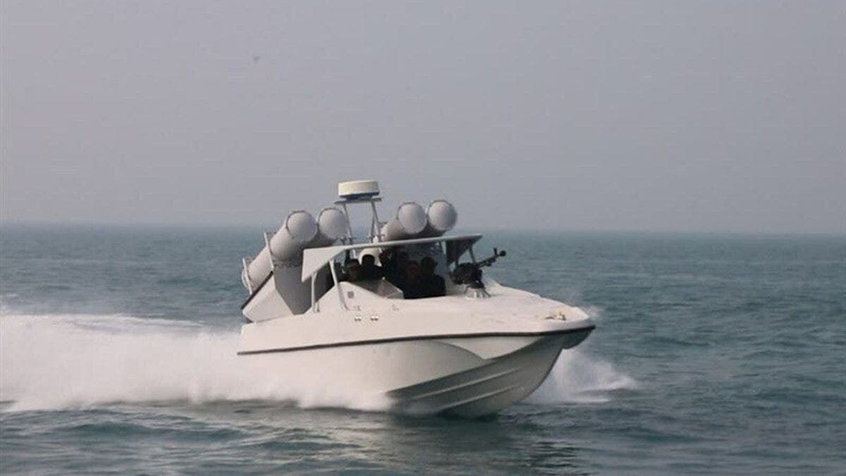 Iran's IRGC Navy Commander: We've built a missile boat with a speed of 116  knots (215 km/h) that has passed all tests. IRGC Navy is self-sufficient,  building vessels, missiles, drones & submarines.