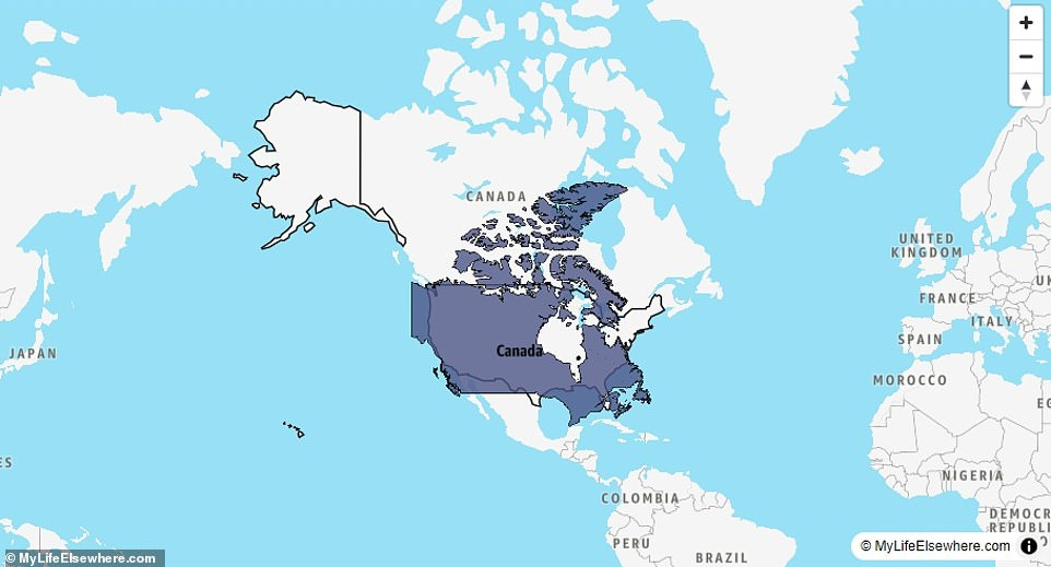 Canada (9,984,670 sq km) is slightly bigger than its southern, more boisterous neighbour, with the U.S 98.49 per cent the size Canada (9,984,670 sq km) is slightly bigger than its southern, more boisterous neighbour, with the U.S 98.49 per cent the size