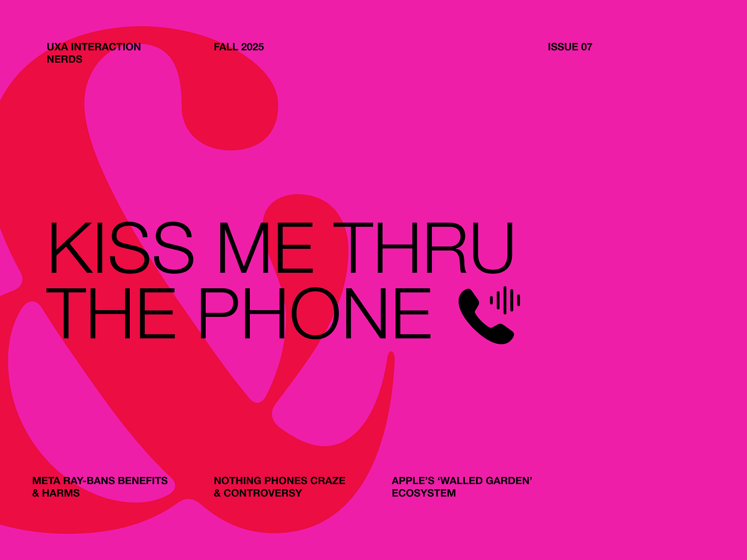 UXA Interactions Nerds F25 Issue 7 Header