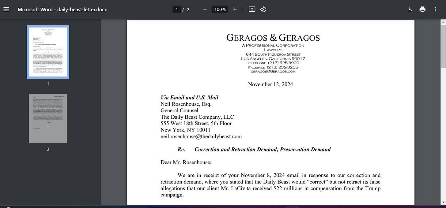 In this recent development involving political strategist Chris LaCivita and The Daily Beast, a significant dispute has arisen over an article published by the latter. In this recent development involving political strategist Chris LaCivita and The Daily Beast, a significant dispute has arisen over an article published by the latter.