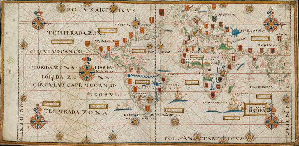 Mapa de Domingos Teixeira (1573)