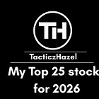 My Top 25 stocks for 2026