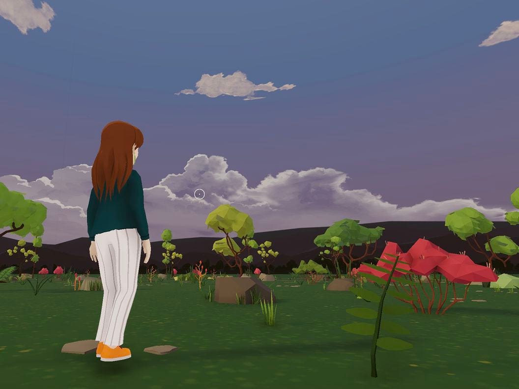 Inside metaverse platform Decentraland. (decentraland.org)