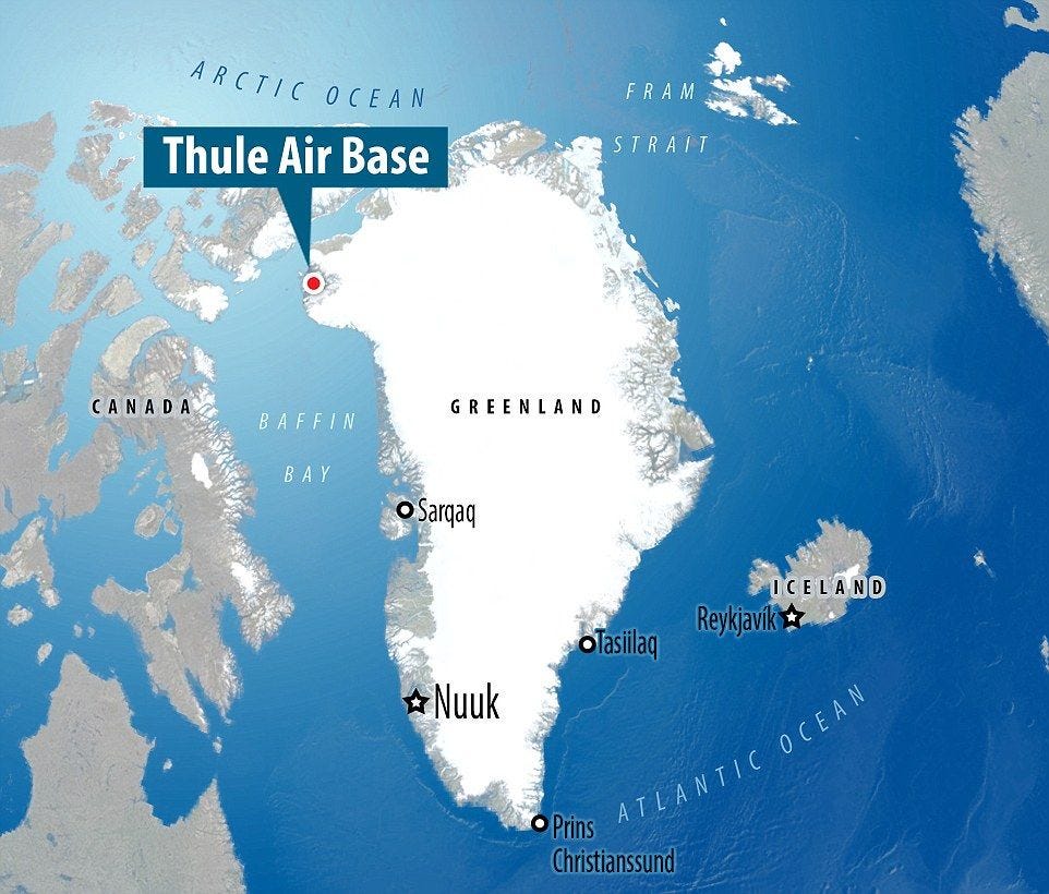 The US is already occupying Greenland. In 1951, they demolished the village  of Pituffik & built the Thule Air Base in its place. Then a 1968 nuclear  accident contaminated the Inughuit's hunting