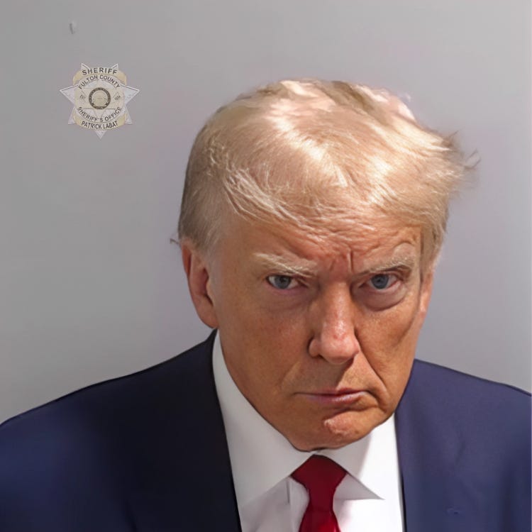 Imagen ficha policial Donald Trump Imagen ficha policial Donald Trump