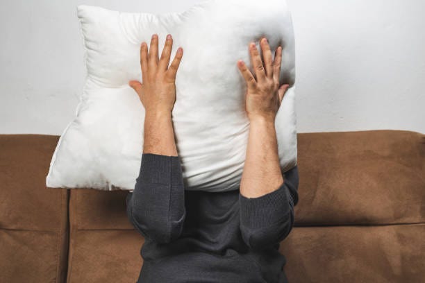 1,200+ Screaming Into Pillow Stock Photos, Pictures & Royalty-Free Images -  iStock | Woman screaming into pillow