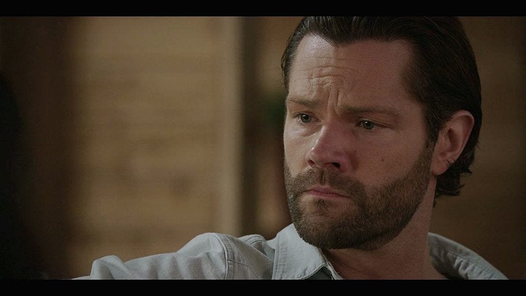 Jared Padalecki really not wanting to kiss bloated fat Julia on Walker set. Jared Padalecki really not wanting to kiss bloated fat Julia on Walker set.