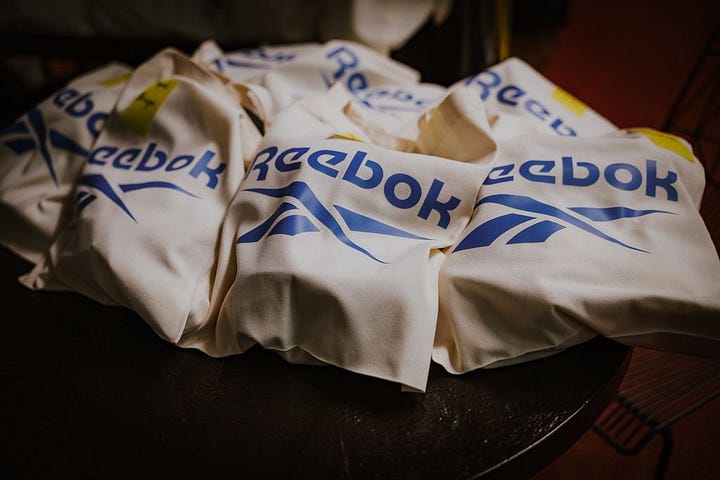 Player bags for the GLDN PNT x Reebok padel pro-am