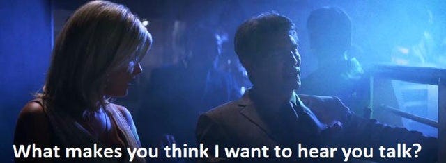 What makes you think i want to hear you talk? The dark knight format :  r/MemeTemplatesOfficial