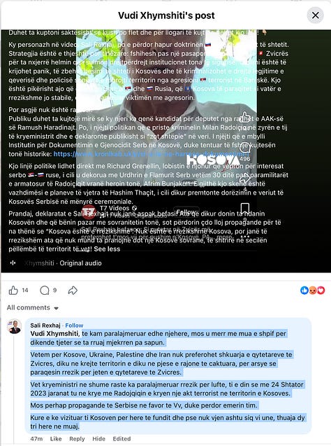 Brenda pak minutash nga publikimi i verifikimit të fakteve, debati u largua nga dokumentet zyrtare dhe u kthye në sulm personal. Këto pamje tregojnë se si funksionon ai tranzicion.