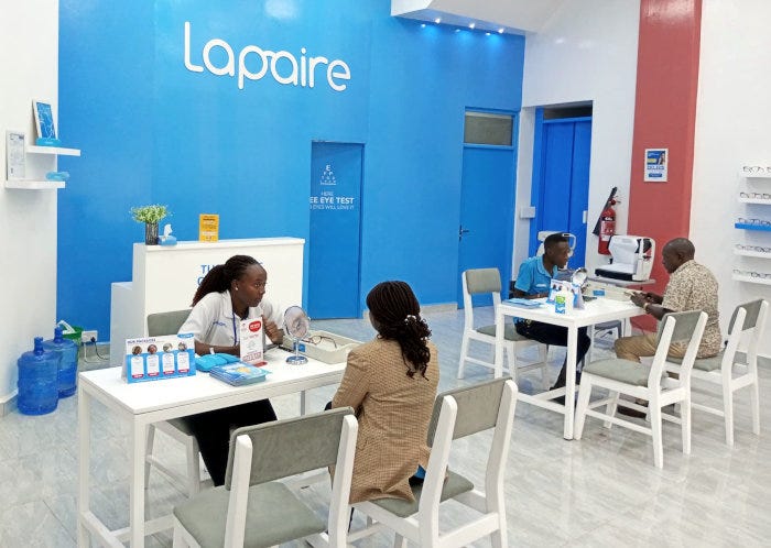 A Lapaire Glasses outlet. A Lapaire Glasses outlet.